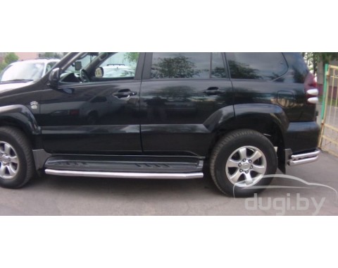 Защита штатных порогов для TOYOTA LC Prado 120